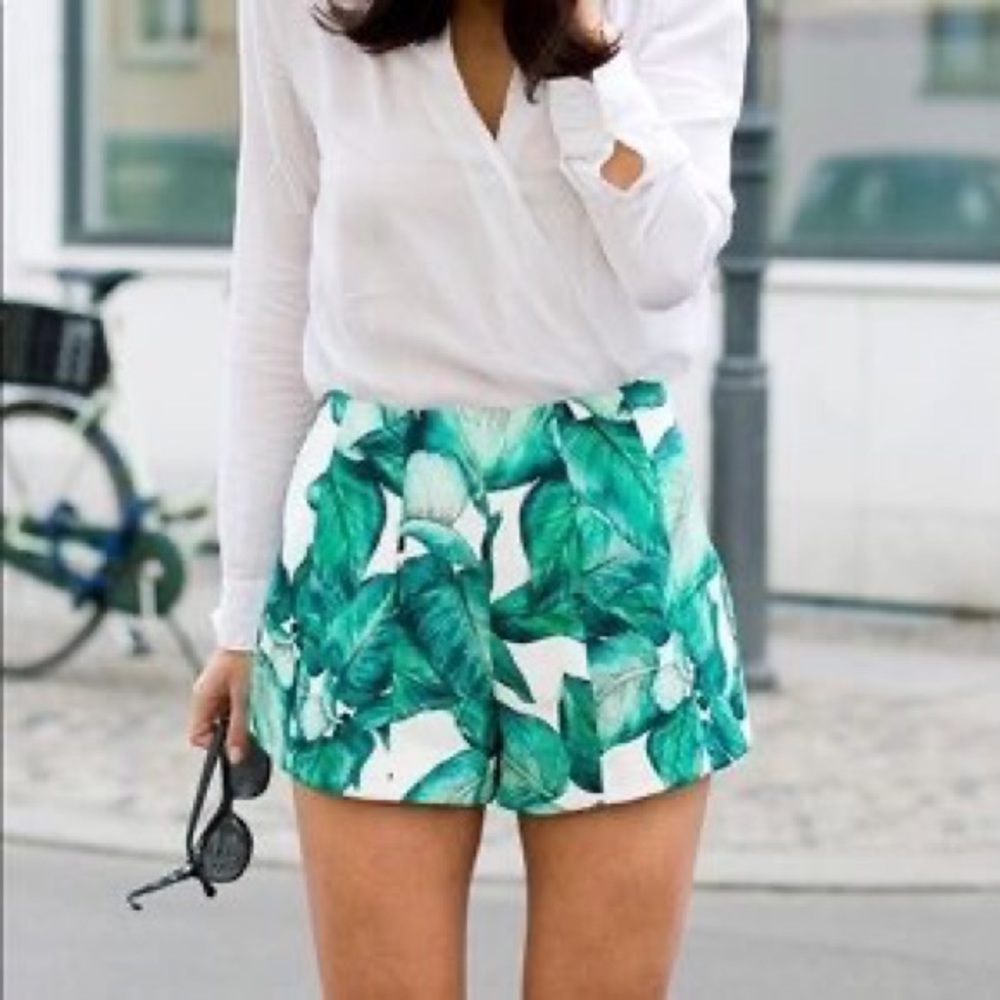 C/MEO Collective Palm Leaf Shorts